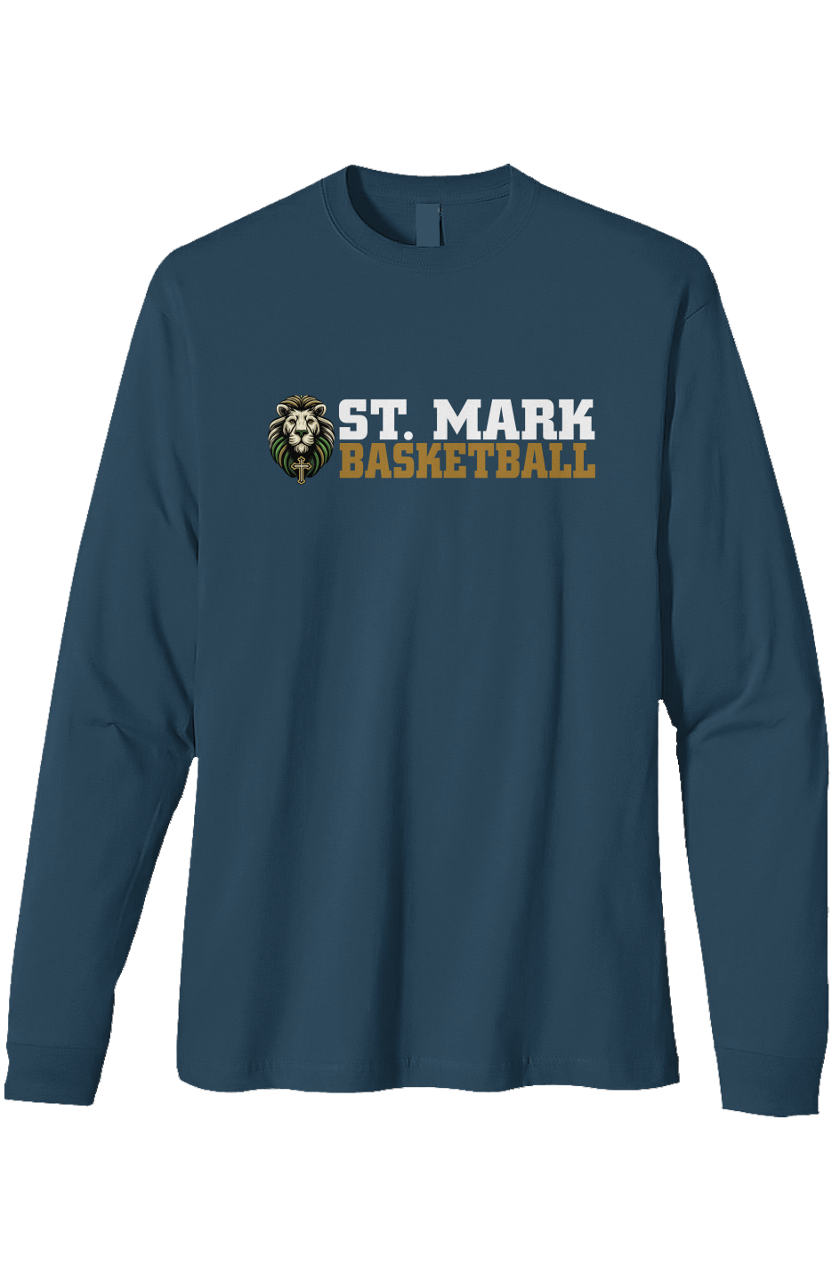 St. Mark Catholic Basketball Triblend L/S Tee