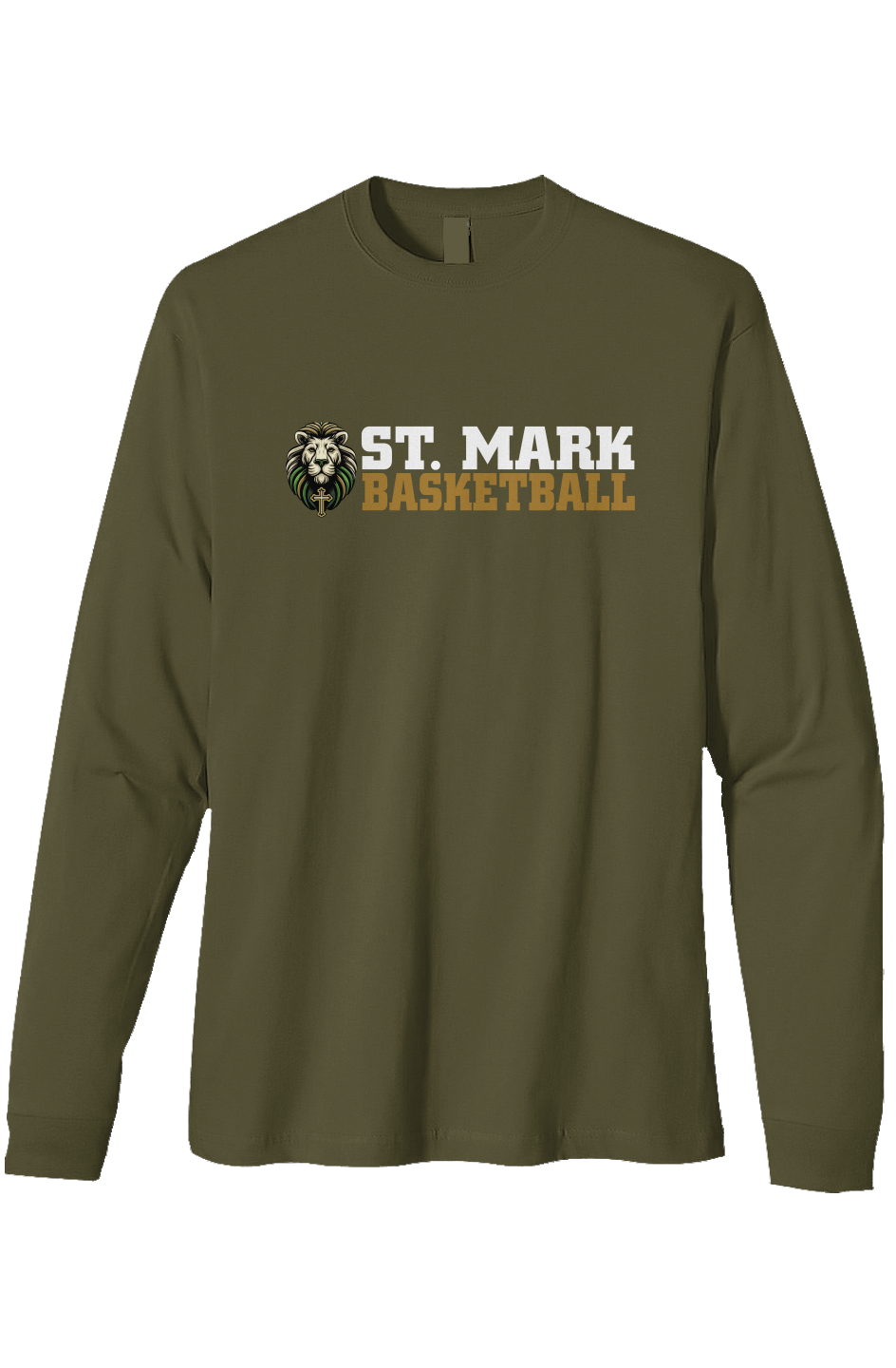 St. Mark Catholic Basketball Triblend L/S Tee