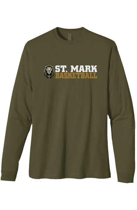 St. Mark Catholic Basketball Triblend L/S Tee