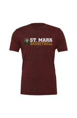 St. Mark Catholic Basketball Triblend Tee