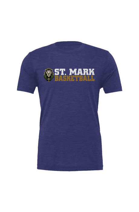 St. Mark Catholic Basketball Triblend Tee