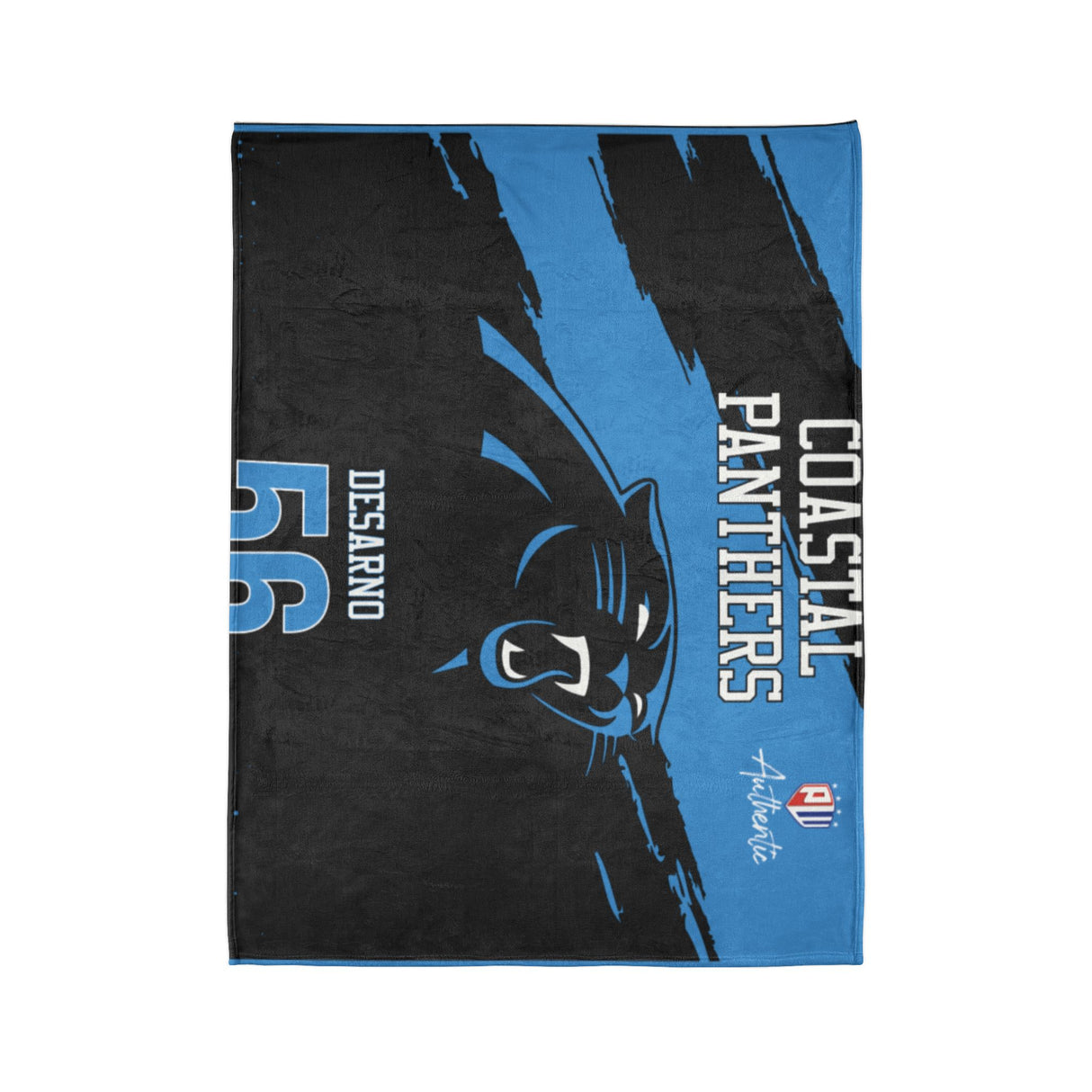 Personalized Team Blanket – Custom Name & Number Fleece Throw