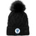 Hoggard Vikings Football Faux Fur Pom Beanie