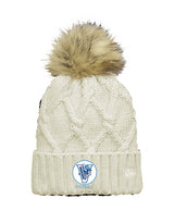 Hoggard Vikings Football Faux Fur Pom Beanie