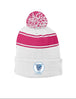 Hoggard Vikings Football Stripe Pom Beanie