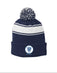 Hoggard Vikings Football Stripe Pom Beanie