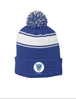 Hoggard Vikings Football Stripe Pom Beanie