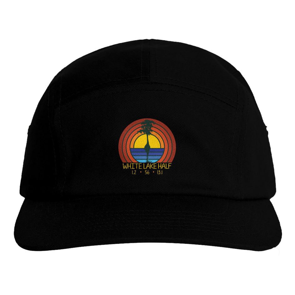 White Lake Half Finn Five Panel Finisher Cap