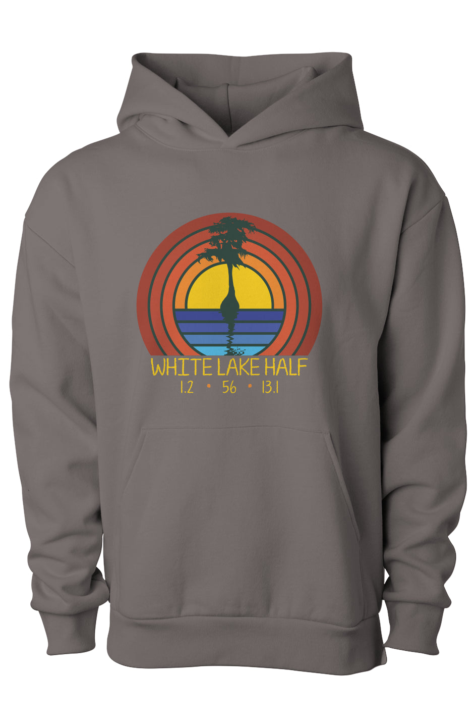 White Lake Half Finn Pullover Hooded Sweatshirt