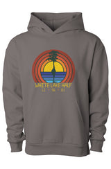 White Lake Half Finn Pullover Hooded Sweatshirt