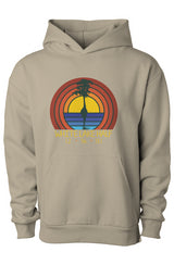 White Lake Half Finn Pullover Hooded Sweatshirt
