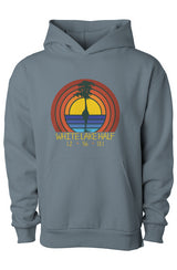 White Lake Half Finn Pullover Hooded Sweatshirt