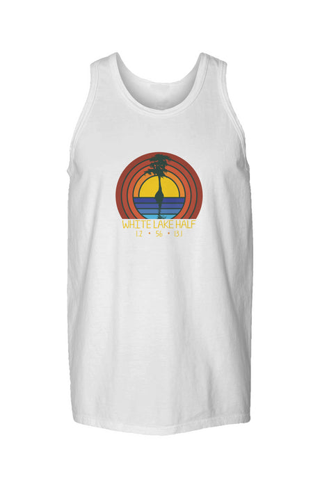 White Lake Half Garment Dyed Unisex Tank 