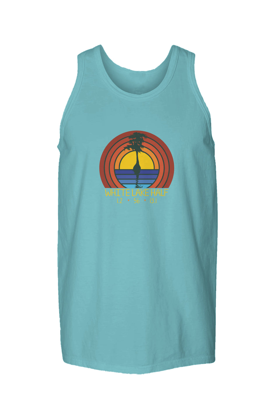 White Lake Half Garment Dyed Unisex Finisher Tank