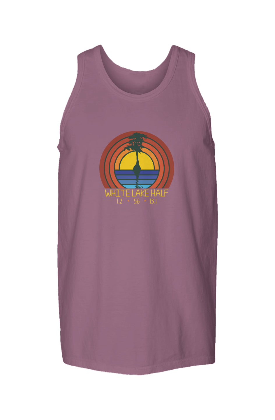 White Lake Half Garment Dyed Unisex Finisher Tank