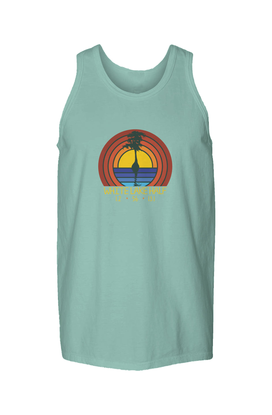 White Lake Half Garment Dyed Unisex Finisher Tank