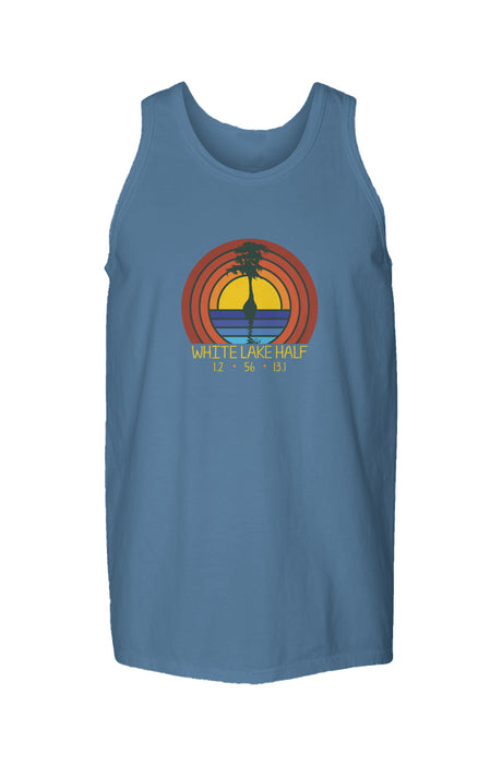 White Lake Half Garment Dyed Unisex Finisher Tank