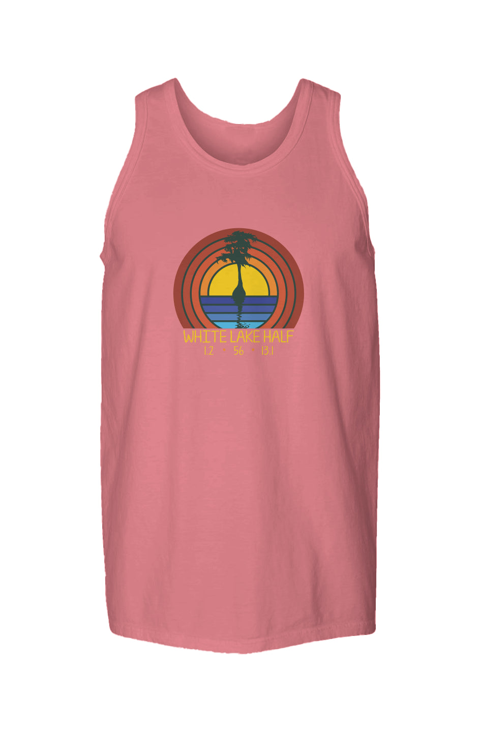 White Lake Half Garment Dyed Unisex Finisher Tank