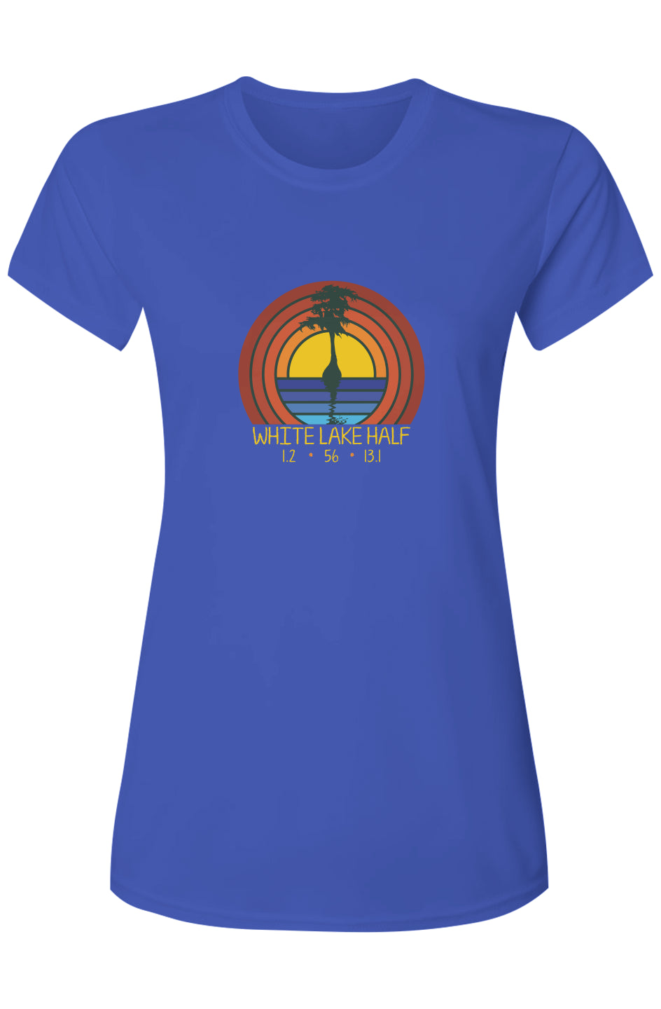 White Lake Half Ladies' Islander Performance Finisher Tee w/ UPF 50+