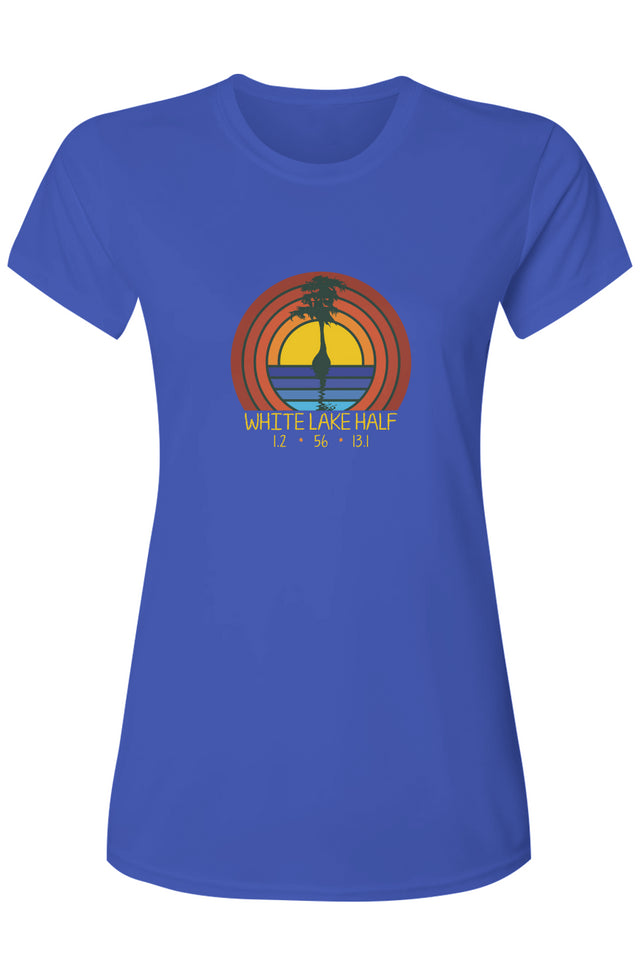 White Lake Half Ladies' Islander Performance Finisher Tee w/ UPF 50+