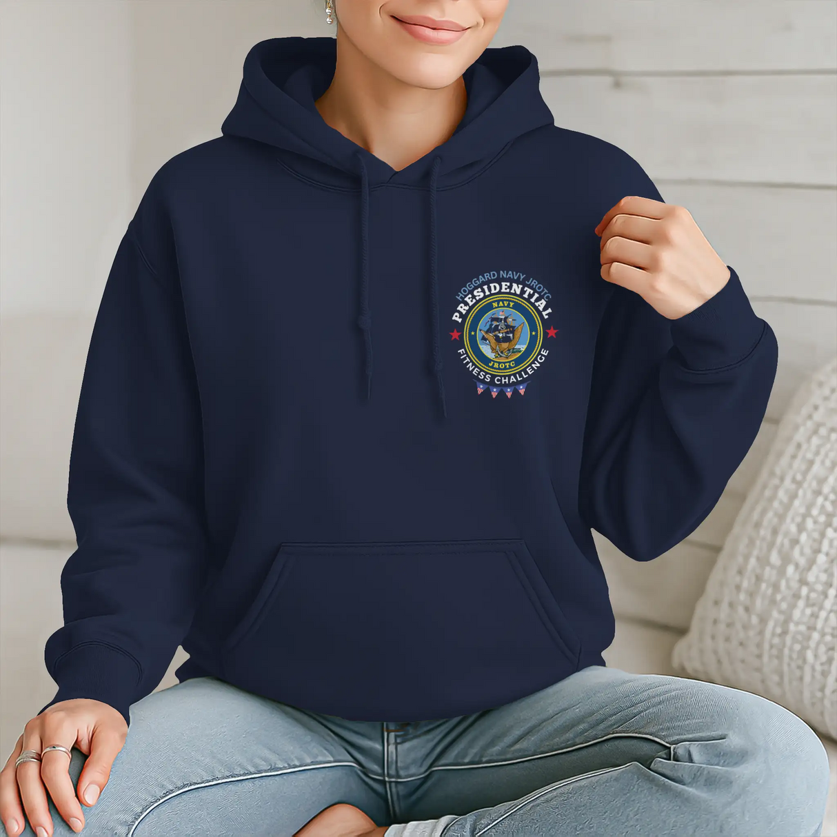 Hoggard Navy JROTC Presidential Fitness Challenge Pullover Hoodie