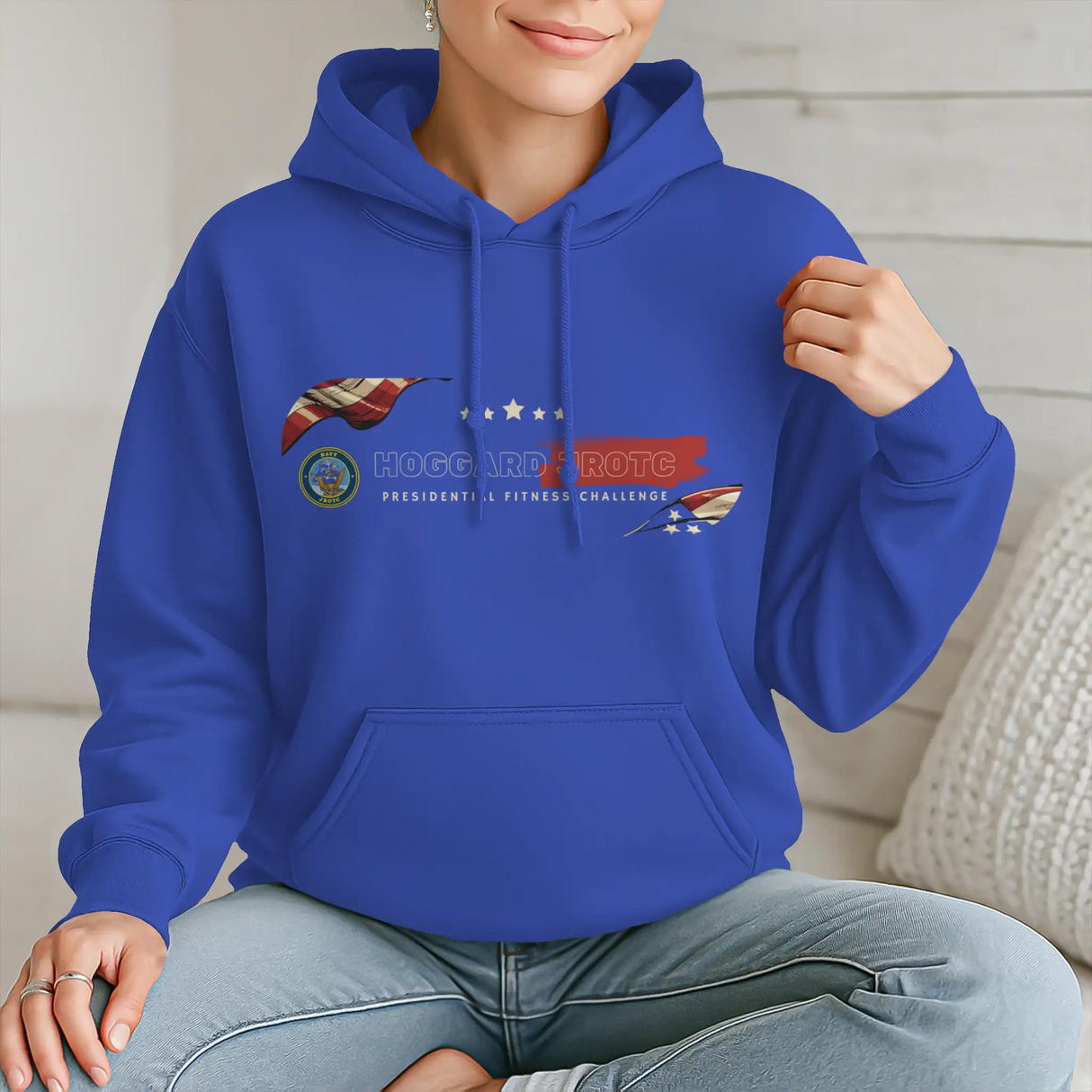 Hoggard Navy JROTC Presidential Fitness Challenge Pullover Hoodie