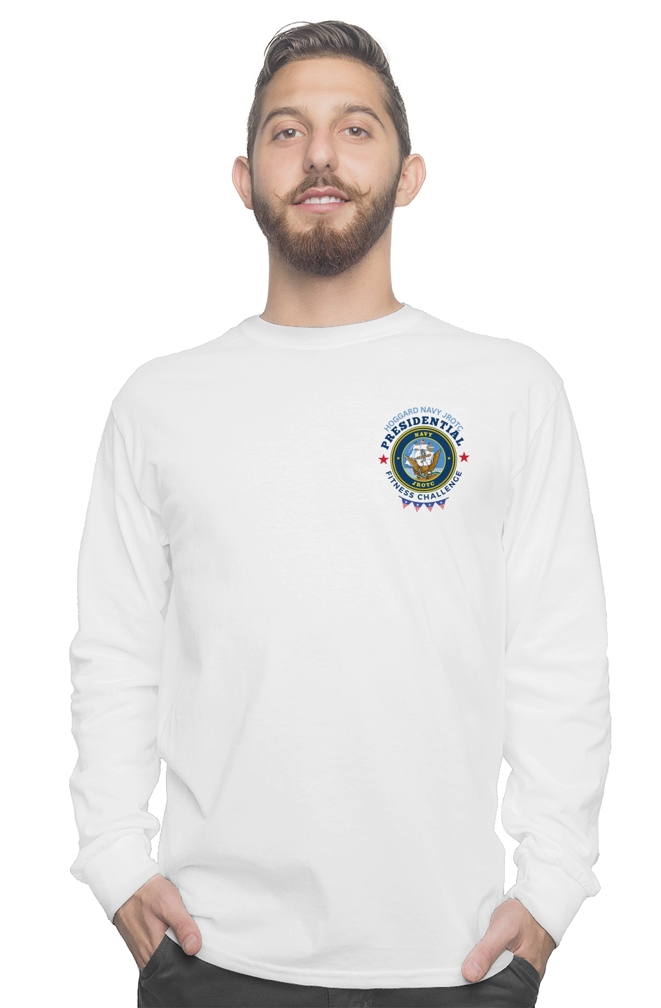 Hoggard Navy JROTC Presidential Fitness Challenge L/S Jersey Tee