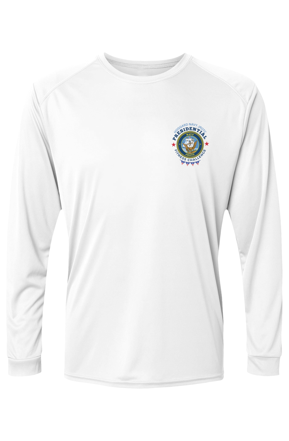 Hoggard Navy JROTC Presidential Fitness Challenge L/S Performance Tee w/ UPF 50+