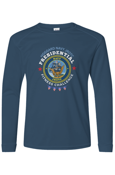 Hoggard Navy JROTC Presidential Fitness Challenge L/S Performance Tee w/ UPF 50+
