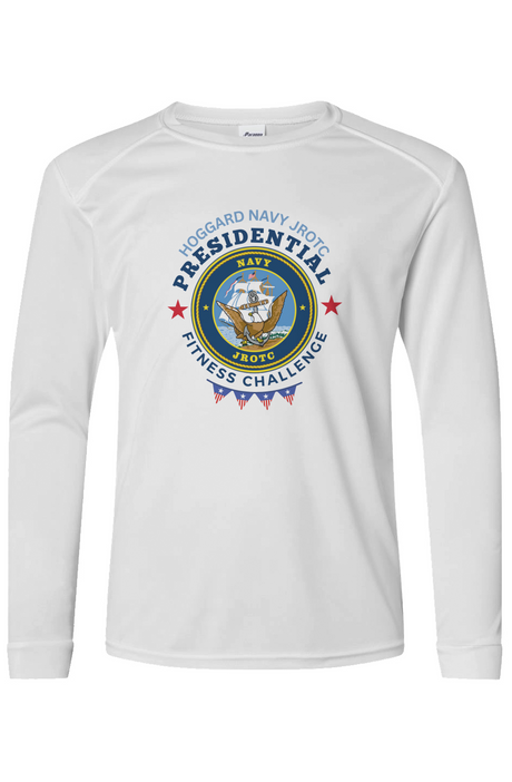 Hoggard Navy JROTC Presidential Fitness Challenge L/S Performance Tee w/ UPF 50+
