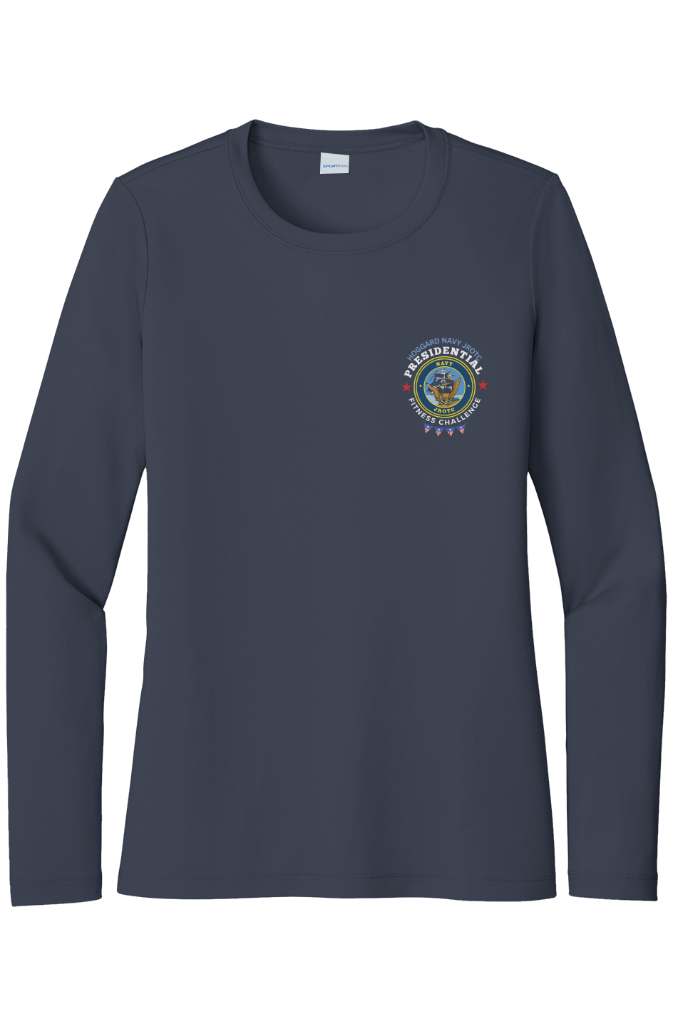 Hoggard Navy JROTC Presidential Fitness Challenge L/S Performance Tee w/ UPF 50+