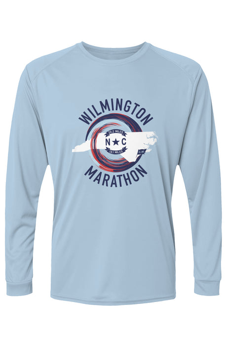 Wilmington Marathon Islander L/S Performance Tee w/ UPF 50+