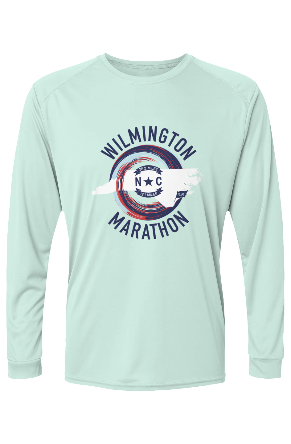 Wilmington Marathon Islander L/S Performance Tee w/ UPF 50+