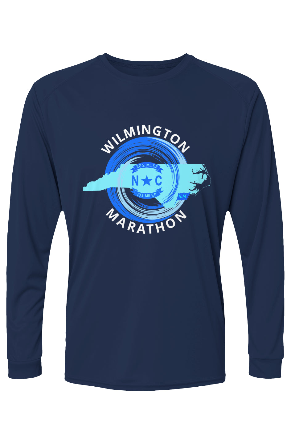 Wilmington Marathon Islander L/S Performance Tee w/ UPF 50+