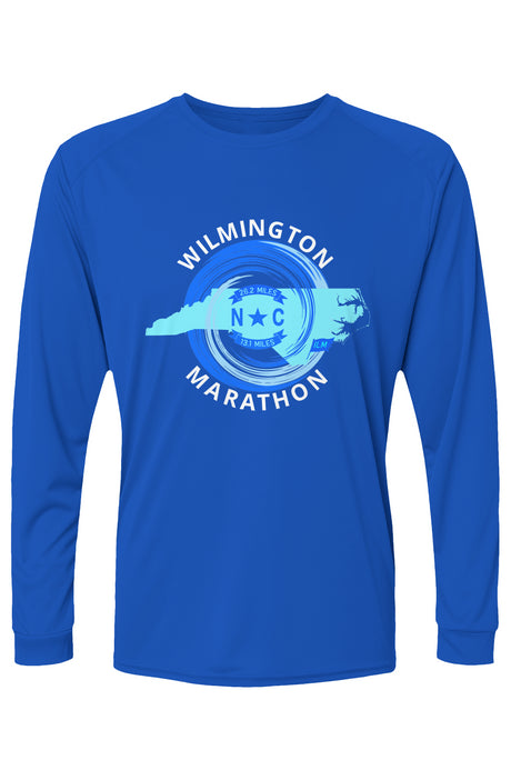 Wilmington Marathon Islander L/S Performance Tee w/ UPF 50+