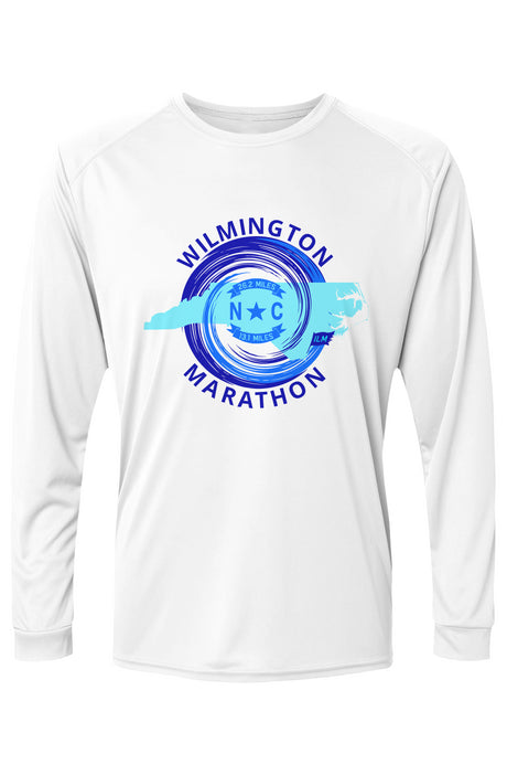 Wilmington Marathon Islander L/S Performance Tee w/ UPF 50+