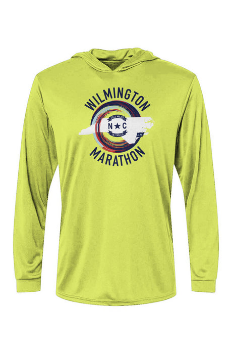 Wilmington Marathon Bahama Hooded L/S Performance Tee w/ UPF 50+