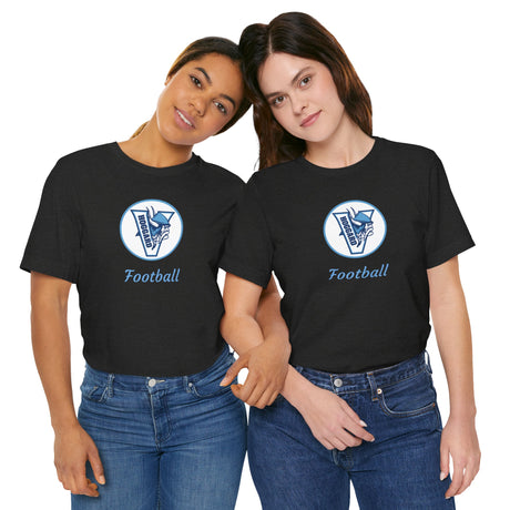 Hoggard Vikings Football Unisex Heathered Tee