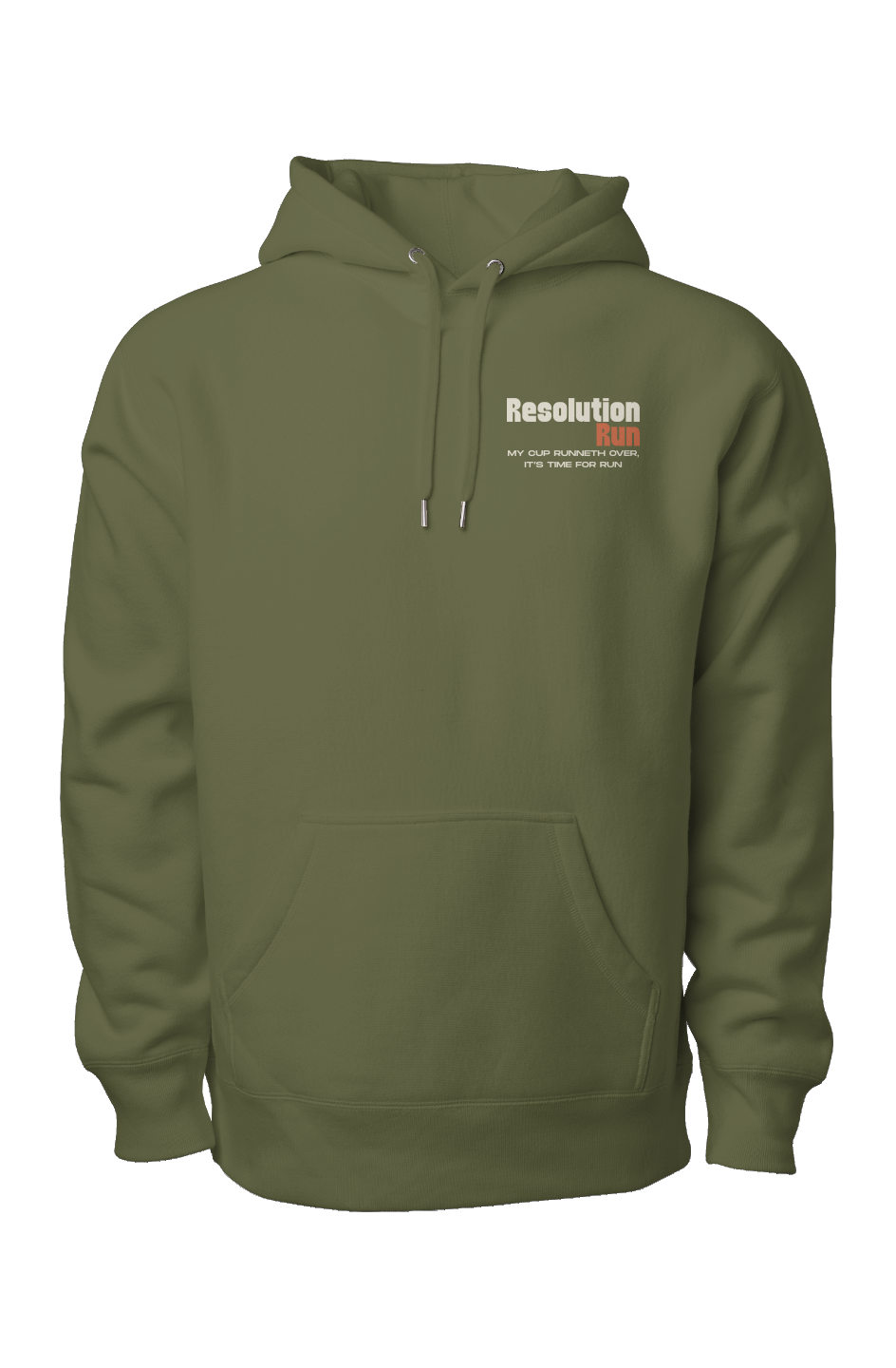 Resolution Run Premium Heavyweight Cross Grain Hoodie
