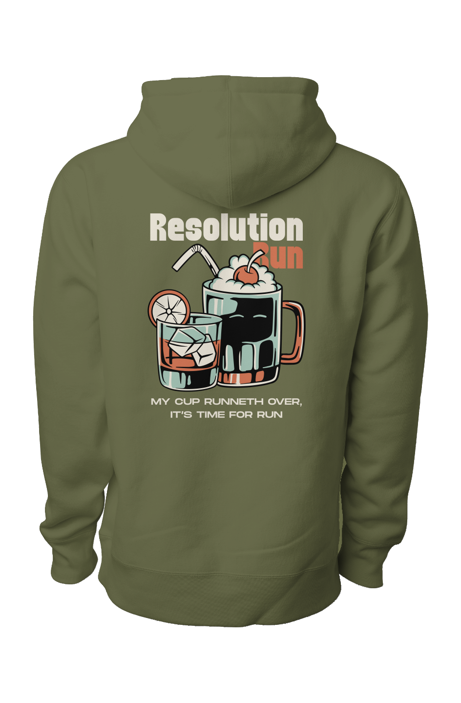 Resolution Run Premium Heavyweight Cross Grain Hoodie