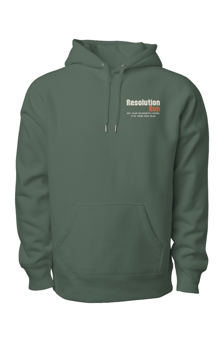 Resolution Run Premium Heavyweight Cross Grain Hoodie