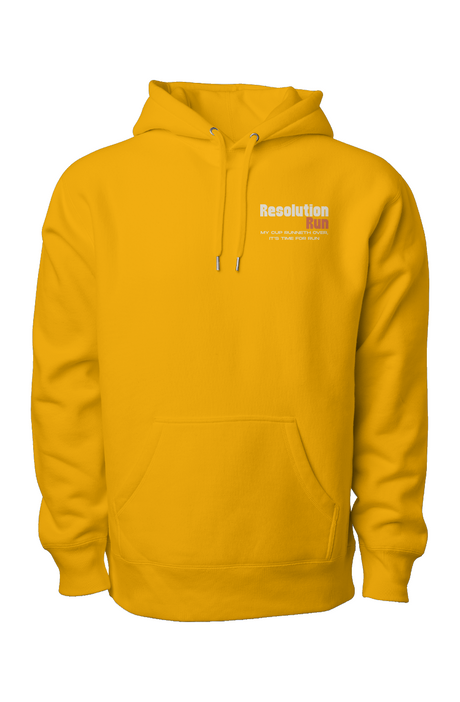 Resolution Run Premium Heavyweight Cross Grain Hoodie
