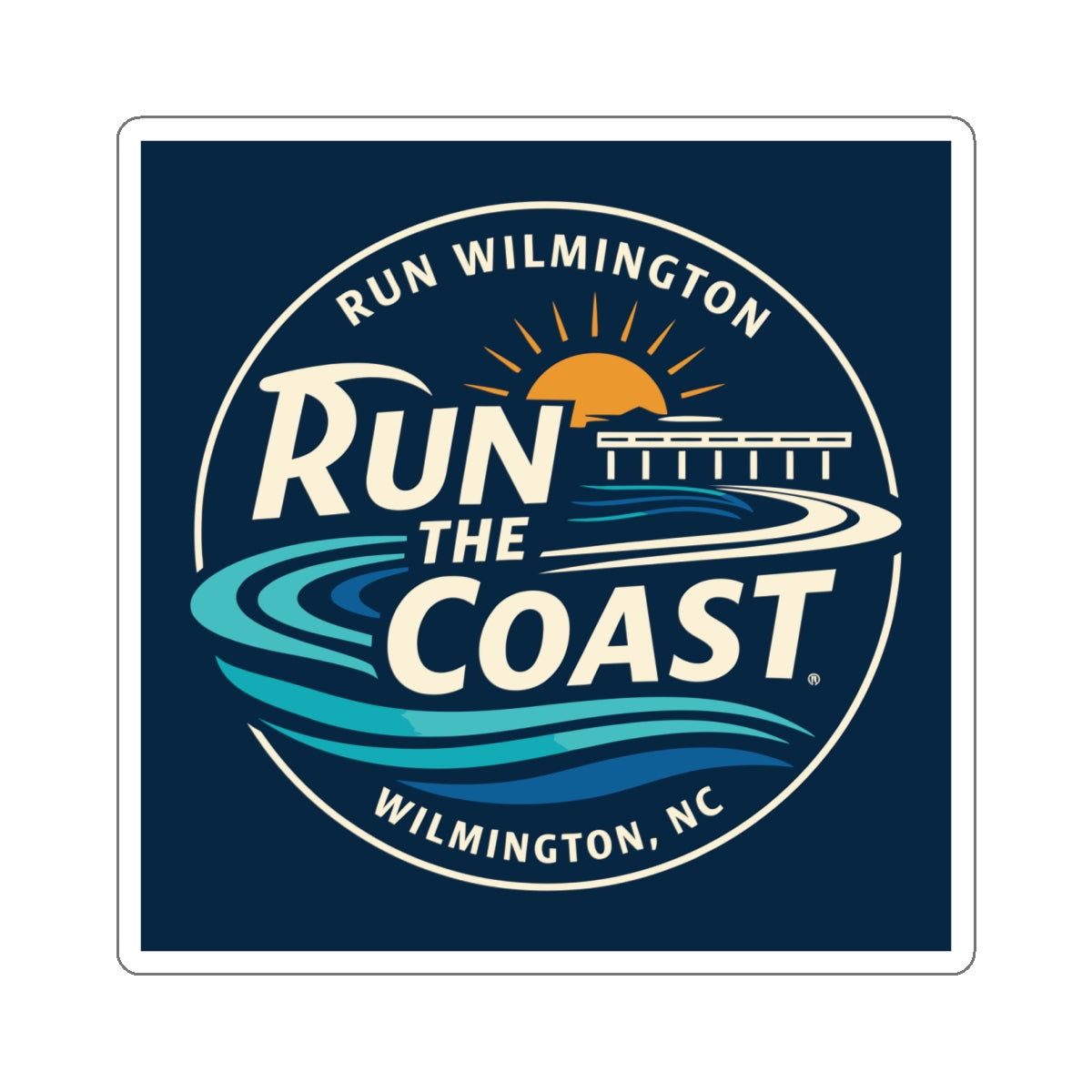 Run the Coast Vinyl Decal