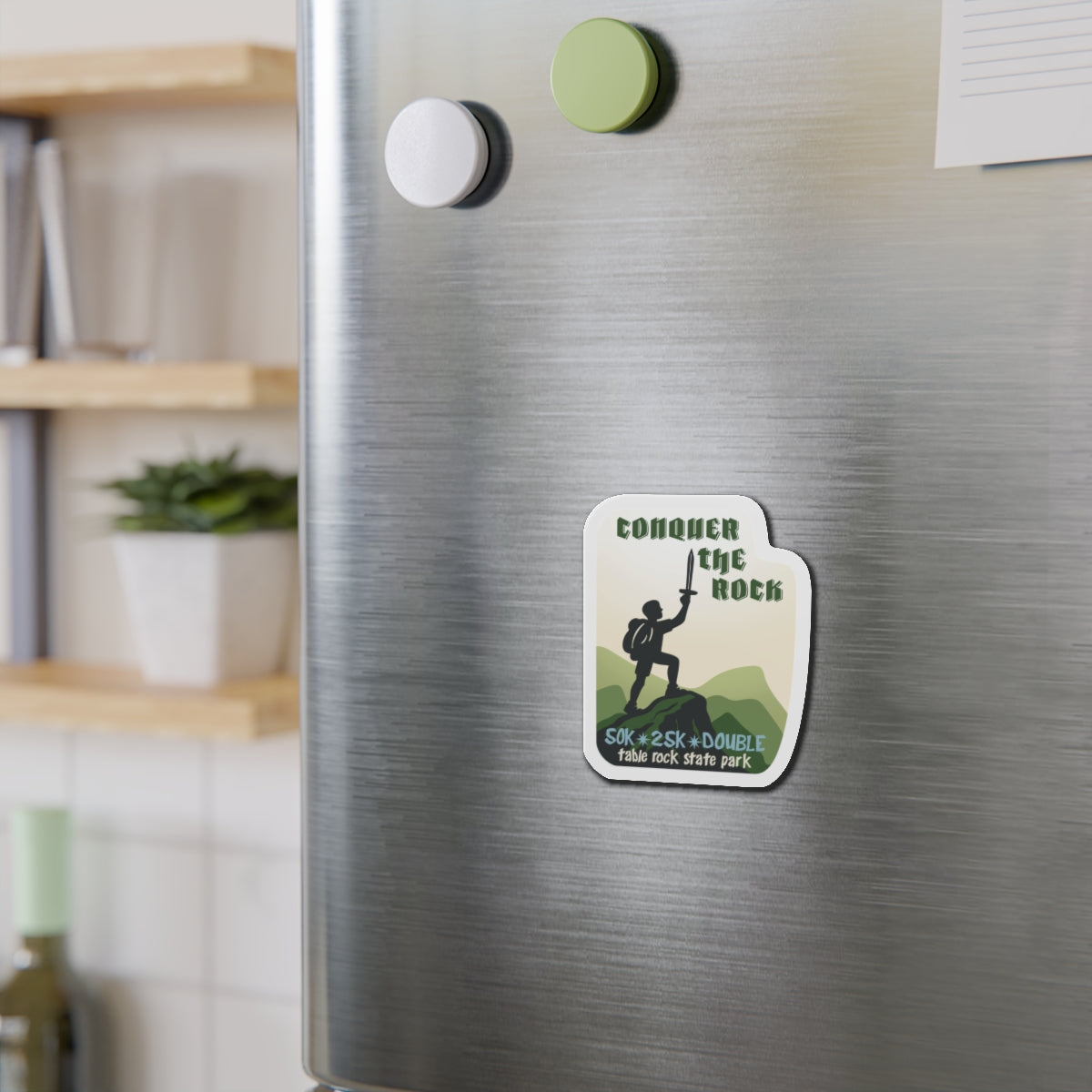 Conquer the Rock Race Magnets