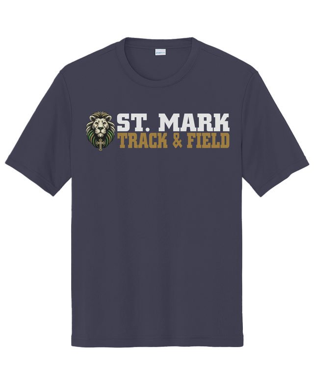 St. Mark Catholic Track & Field Performance Tee w/ UPF 50+