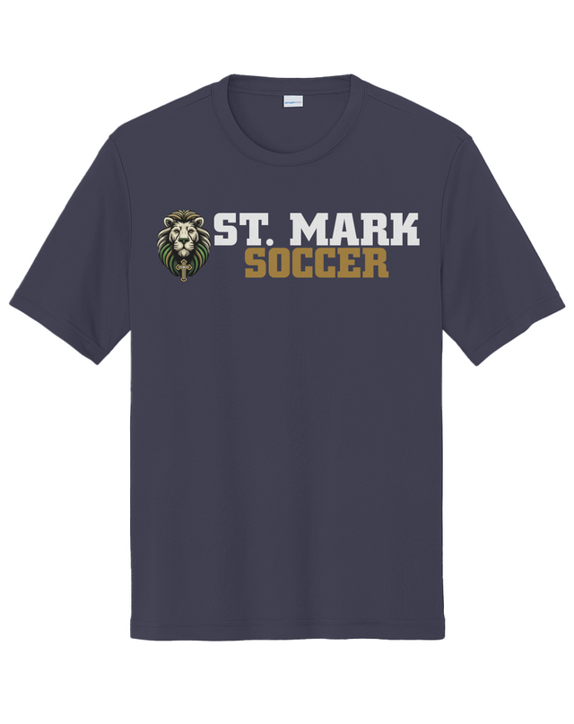 St. Mark Catholic Soccer Performance Tee w/ UPF 50+