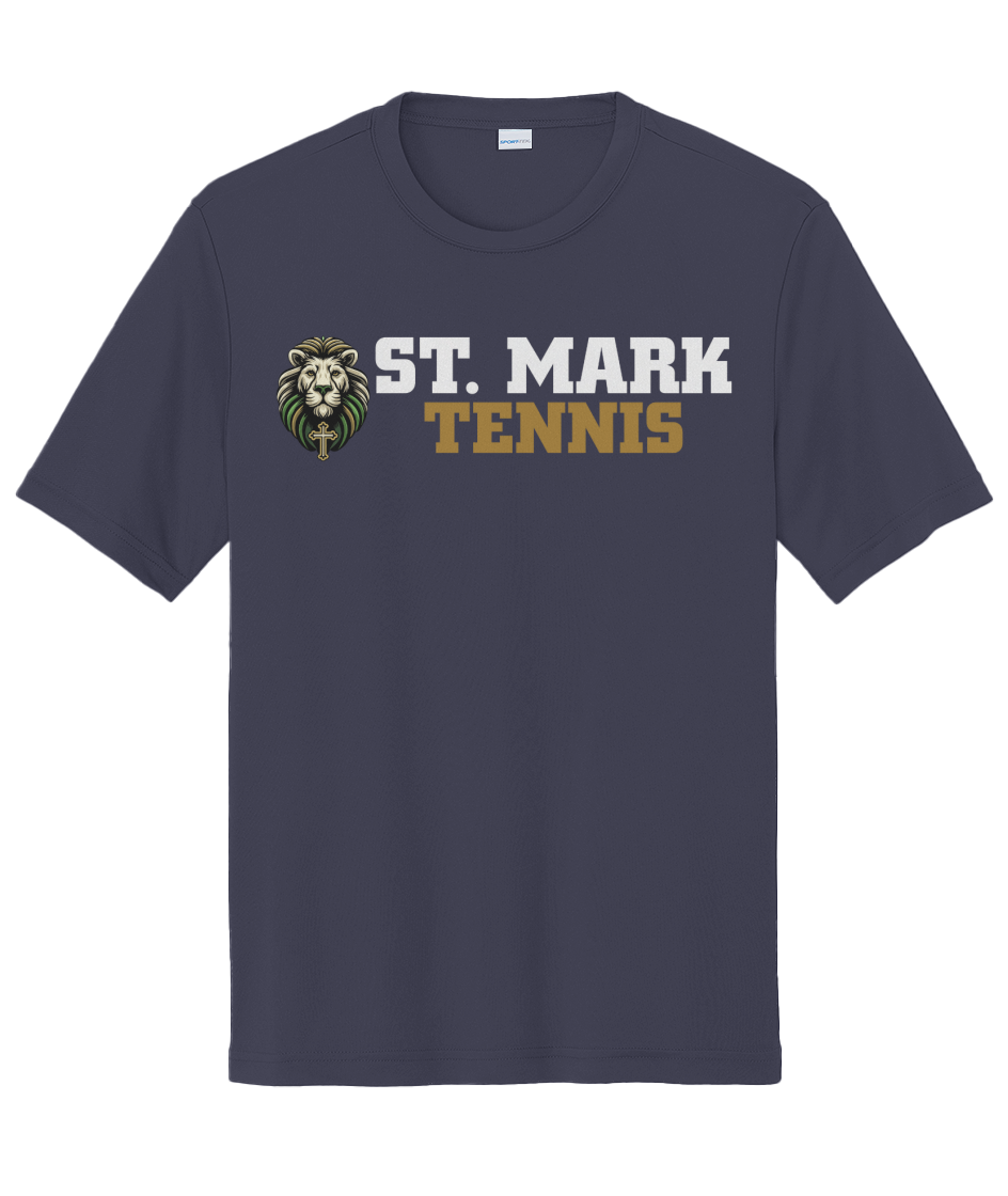St. Mark Catholic Tennis Performance Tee w/ UPF 50+