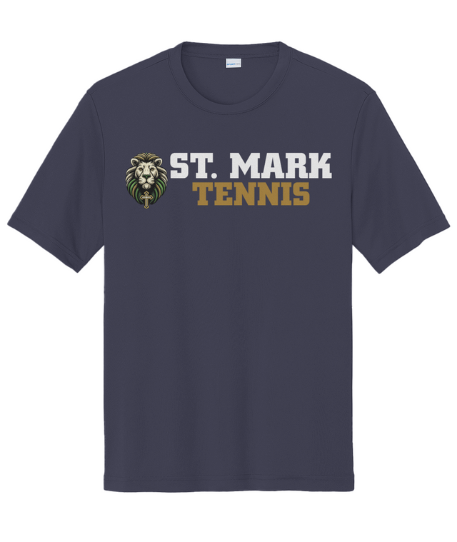 St. Mark Catholic Tennis Performance Tee w/ UPF 50+