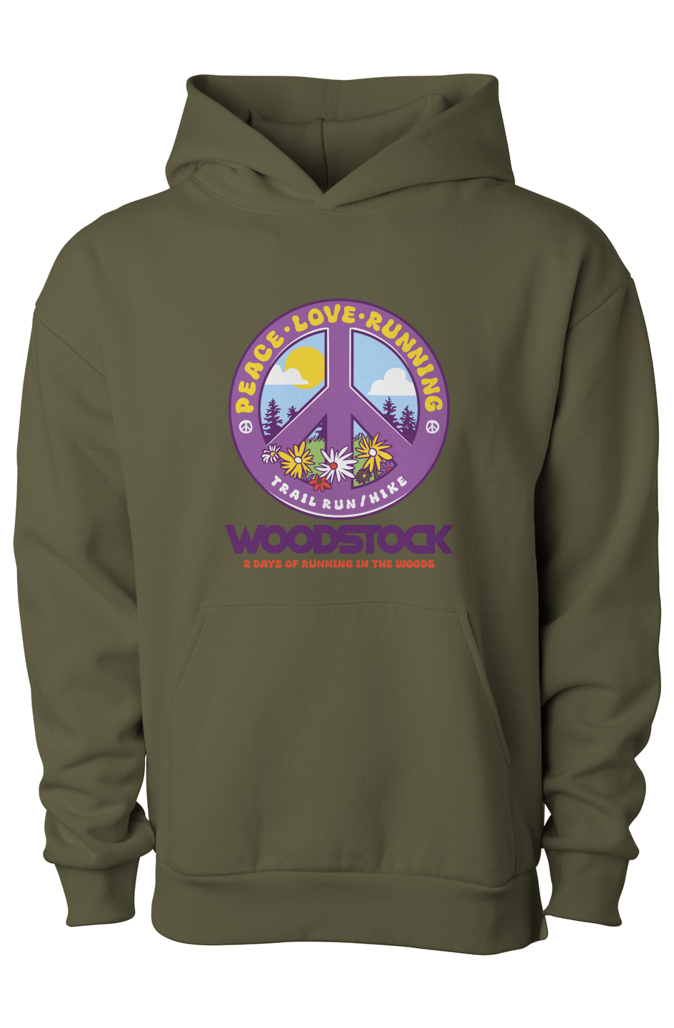 Knock on Woodstock Pullover Hooded Sweatshirt