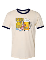 Beer and BBQ 5K Run Ringer Tee